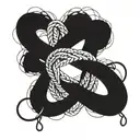 Rope double Infinity Symbol tattoo design idea