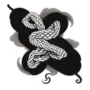 Rope double Infinity Symbol tattoo design idea