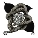 Rope double Infinity Symbol tattoo design idea
