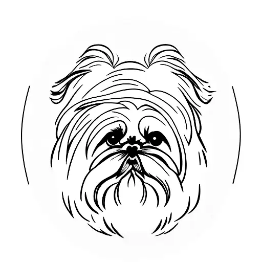 Shih-tzu  tattoo design idea