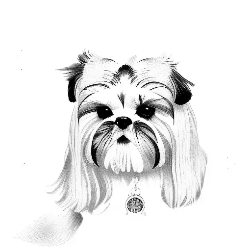 Shih-tzu  tattoo design idea
