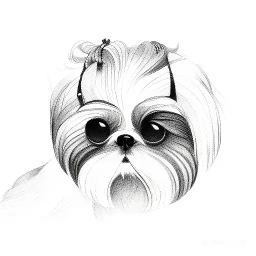 Shih-tzu  tattoo design idea