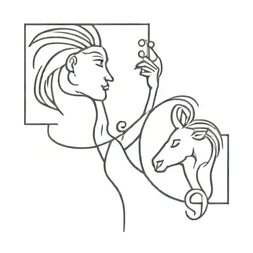 simple small mother daughter tattoo. both are: Chinese,  Stubborn, Independent, Very ambitious and love traveling tattoo design idea