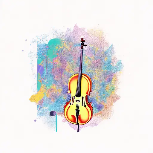 Cello  tattoo design idea