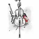 Cello  tattoo design idea