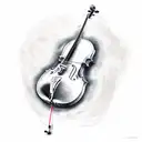 Cello  tattoo design idea