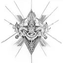 lorus vishnu & shivas trident tattoo design idea