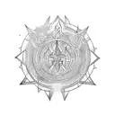 lorus vishnu & shivas trident tattoo design idea