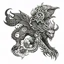 myths tattoo design idea