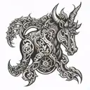 myths tattoo design idea