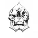 metallica skull tattoo design idea