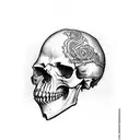 metallica skull tattoo design idea