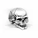 metallica skull tattoo design idea