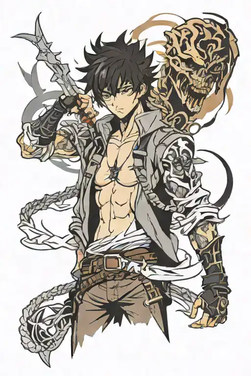 solo leveling tattoo design idea