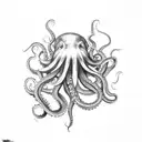 vicious Octopus tattoo design idea