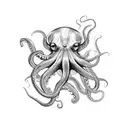 vicious Octopus tattoo design idea