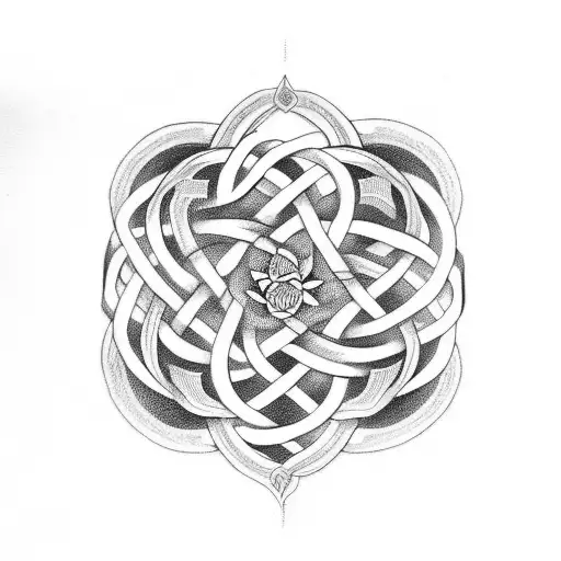 Celtic Trinity Knot Pendant with Diamond — Basil-Ltd: Irish & Celtic