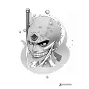 zoro roronoa tattoo design idea