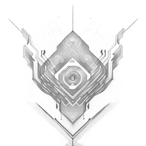 sine wave coming out of note tattoo design idea