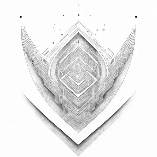 sine wave coming out of note tattoo design idea