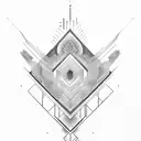 sine wave coming out of note tattoo design idea