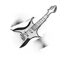 electric guitar  tattoo design idea