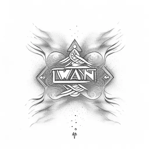 Healing Hand symbol  with " Journey is the reward " written.  tattoo design idea