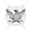 blackbird guitar tattoo design idea