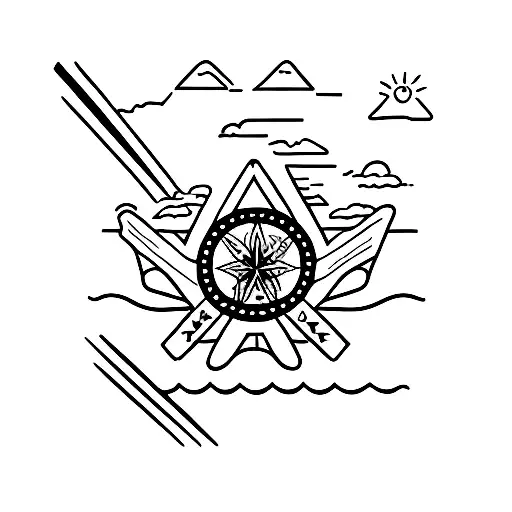 roadtrip from texas to central america tattoo design idea