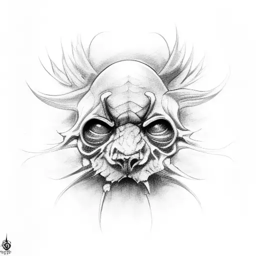 espadas alrededor del cuello tattoo design idea