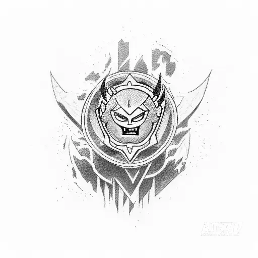 evil morty akatsuki tattoo design idea