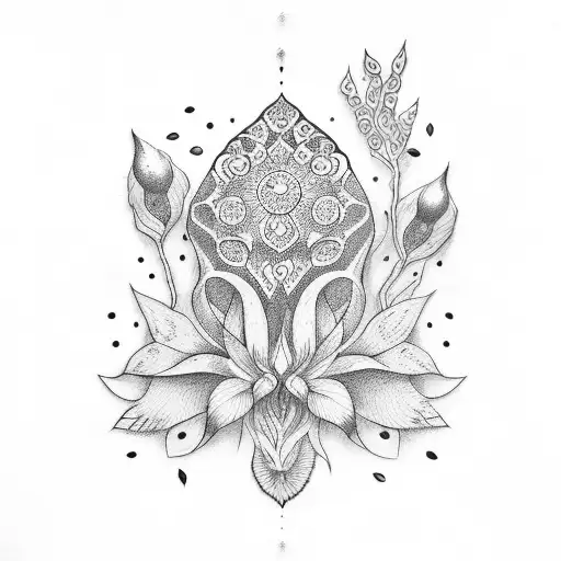 wallflower tattoo design idea