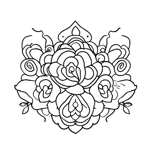 wallflower tattoo design idea