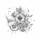 wallflower tattoo design idea