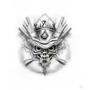 leper king tattoo design idea