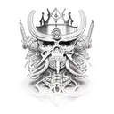 leper king tattoo design idea