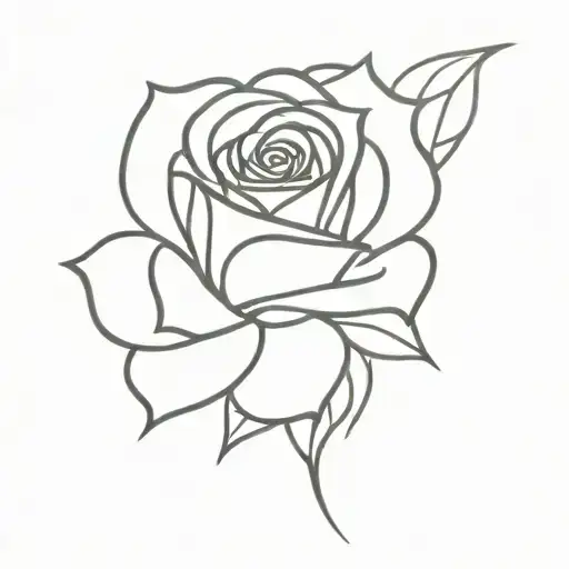 rose tattoo design idea
