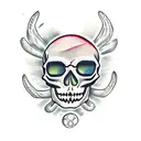 skull spider tattoo design idea