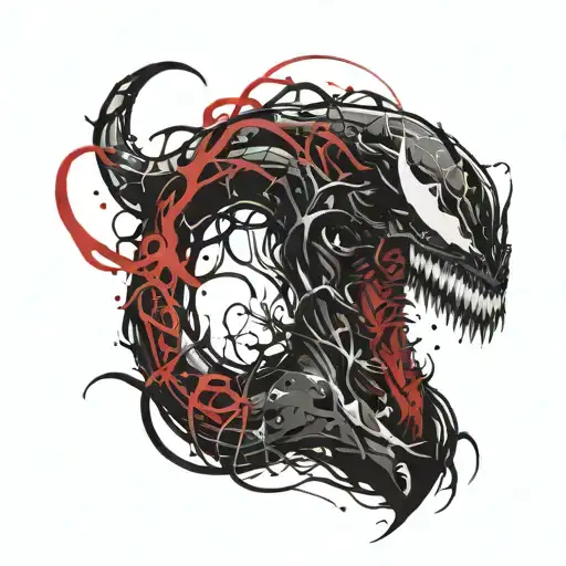 Venom tattoo design idea