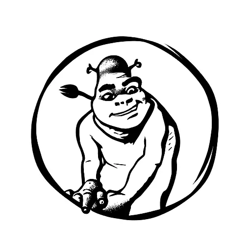 shrek tattoo design idea