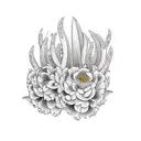 hyacinths tattoo design idea