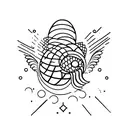 hatching  tattoo design idea