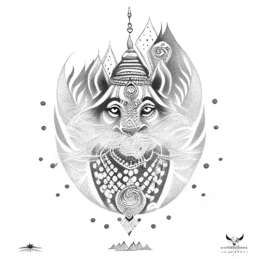 mor pankh with govind name tattoo design idea