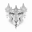 mor pankh with govind name tattoo design idea