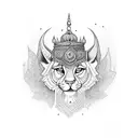 mor pankh with govind name tattoo design idea