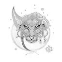 mor pankh with govind name tattoo design idea