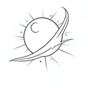 calendar paper flying towards the sun tattoo design idea