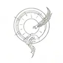 calendar paper flying towards the sun tattoo design idea