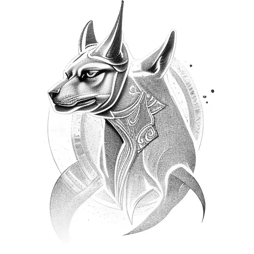 Anubis tattoo design idea