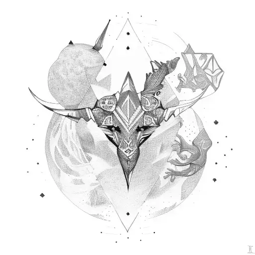 orion constellation tattoo design idea